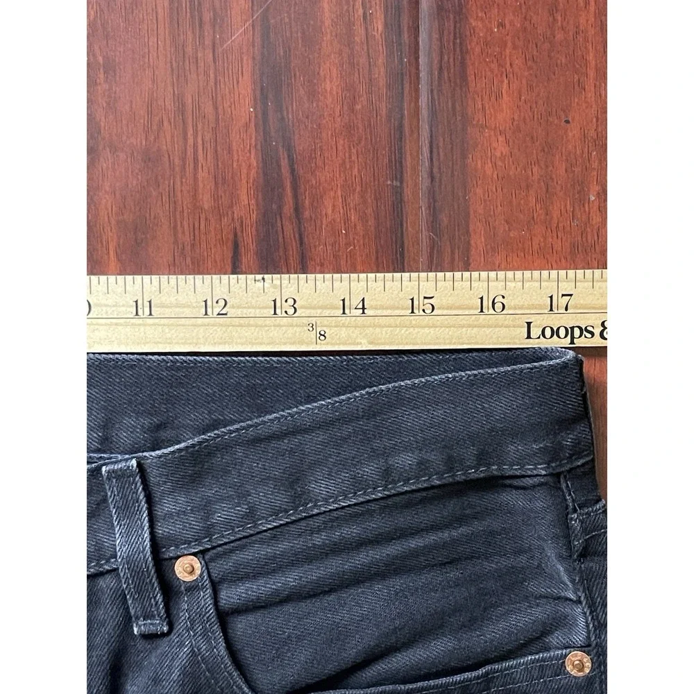 Levi's x DENIM TEARS 501 Black Cotton Wreath Denim Jeans 34W x 34L Preowned